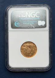 1915 $5 Gold Indian Half Eagle NGC MS62