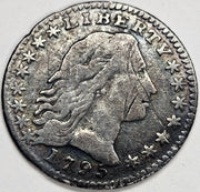 1795 Flowing Hair Half Dime . . . . VF scratched