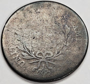 1797 Plain Edge Liberty Cap Half Cent . . . . AG low head