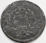 1797 Stems Draped Bust Large Cent . . . . VF pitted