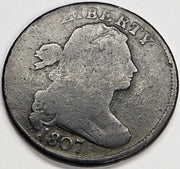 1807 Small Fraction Draped Bust Large Cent . . . . Fine