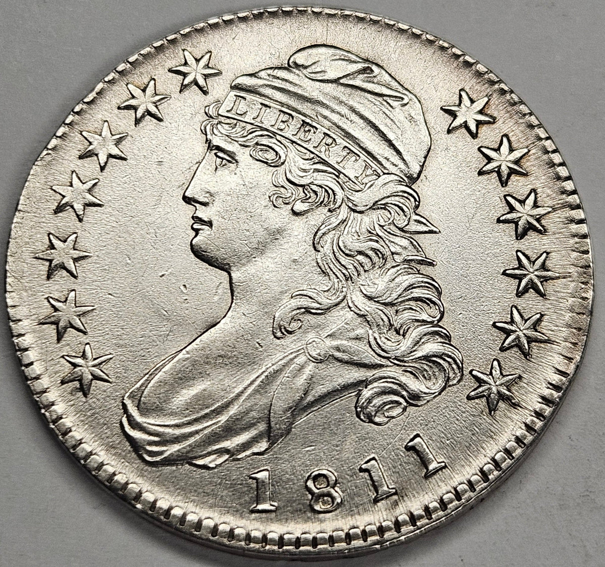 1811 Small 8 Bust Half . . . . Choice About Uncirculated