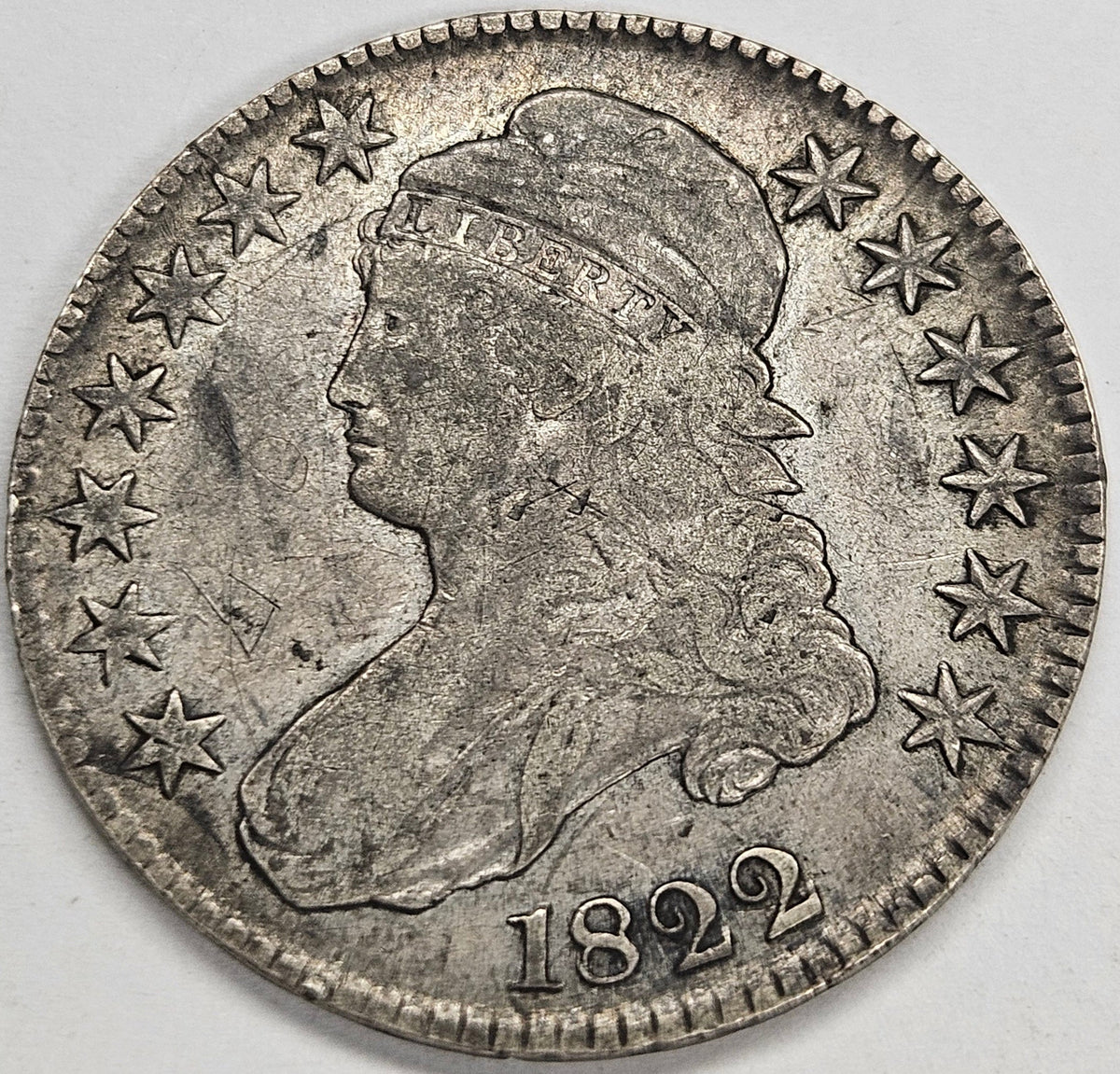 1822 Bust Half . . . . Very Fine