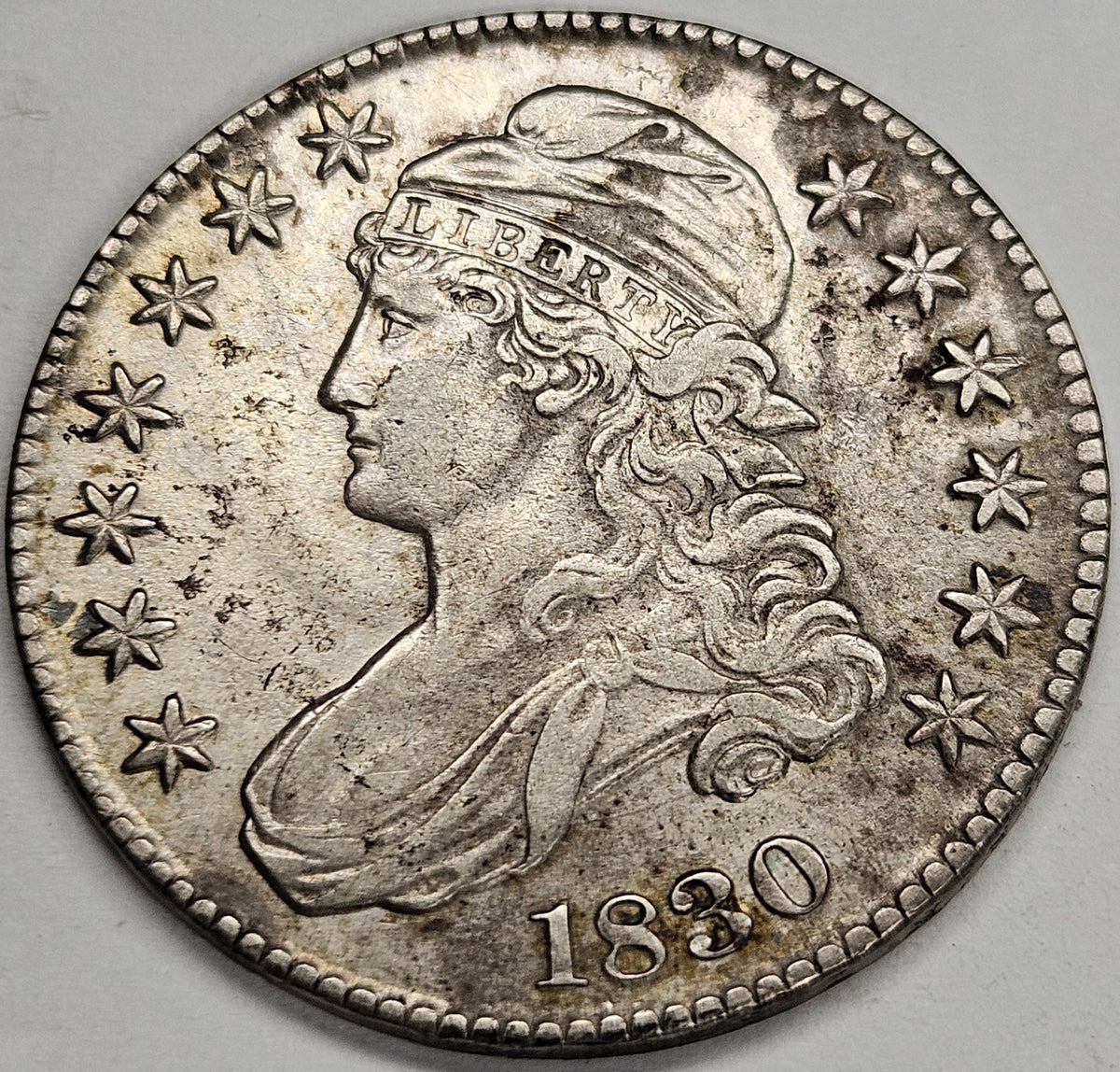 1830 Small 0 Bust Half . . . . XF/AU