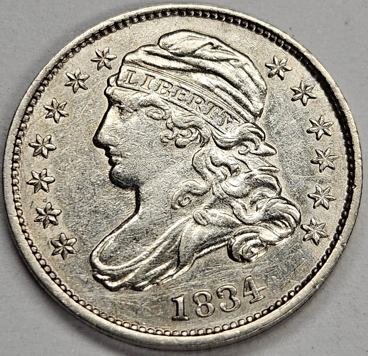 1834 Bust Dime . . . . Choice About Uncirculated