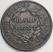 1835 Classic Half Cent . . . . Select Uncirculated Brown