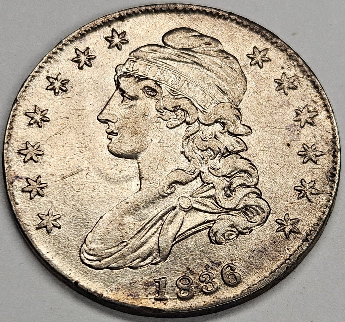 1836 Bust Half . . . . XF/AU