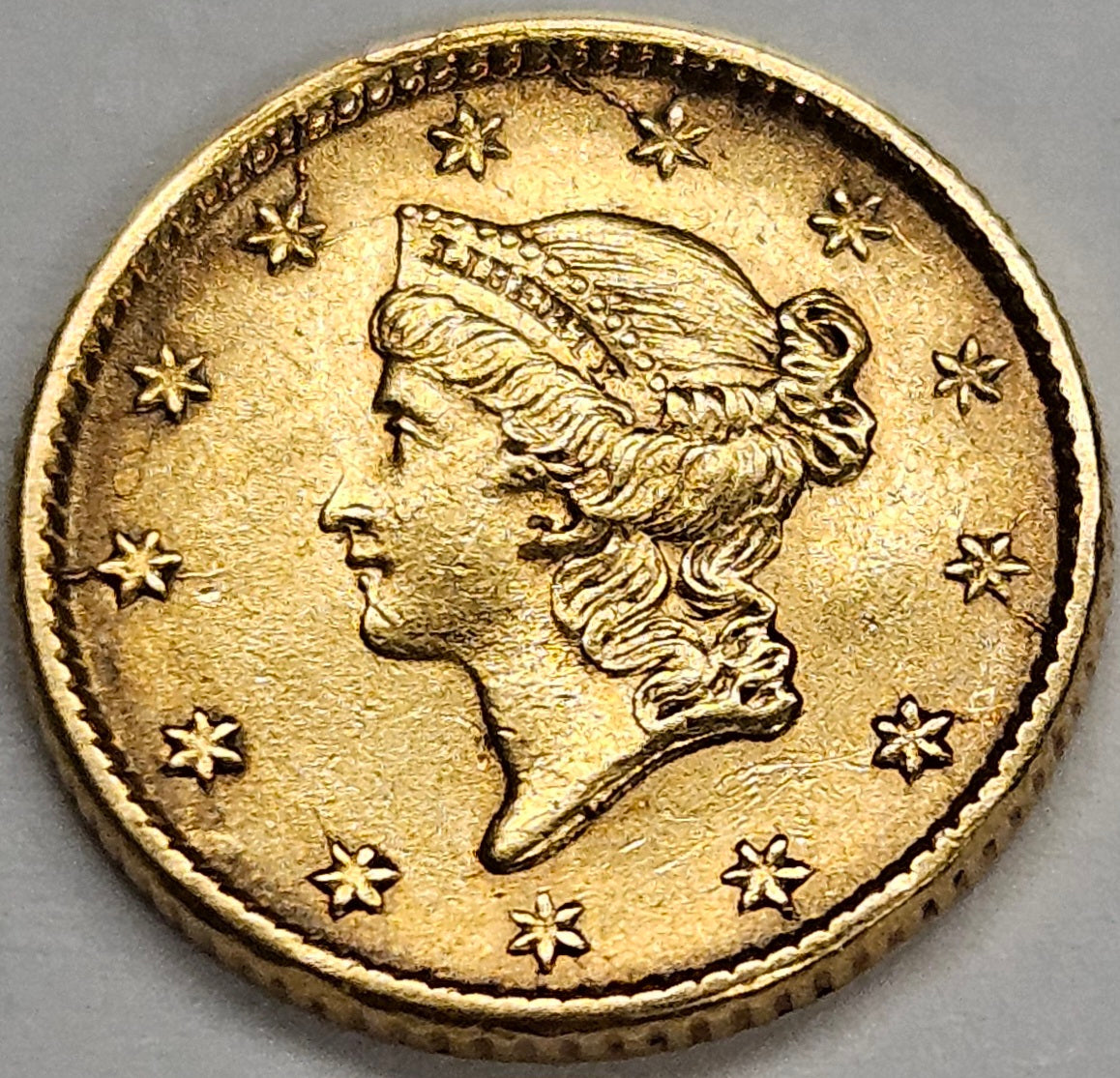 1853 $1.00 Liberty Gold . . . . Choice About Uncirculated