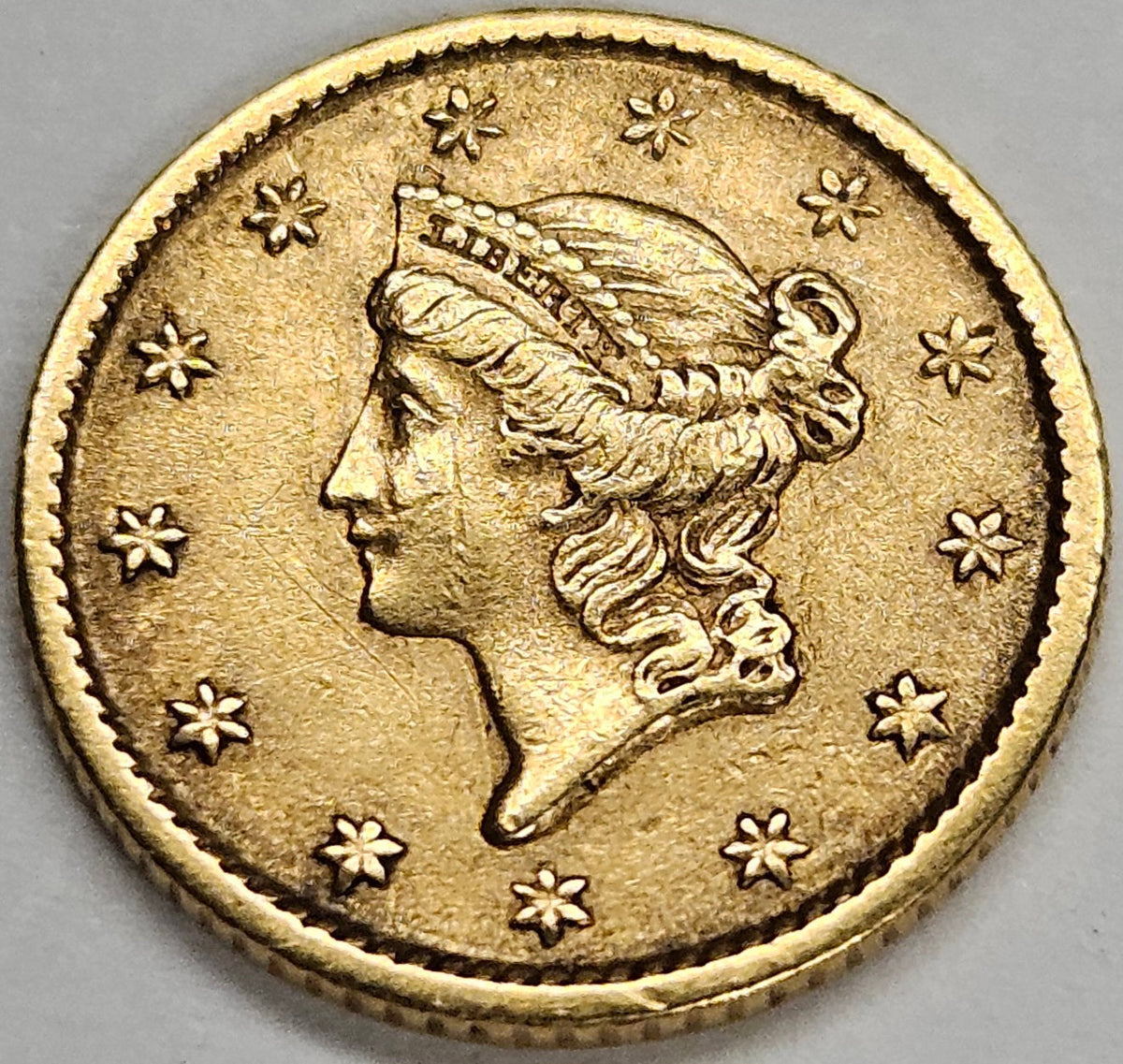 1853 $1.00 Liberty Gold . . . . XF/AU