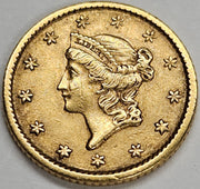 1853 $1.00 Liberty Gold . . . . XF/AU