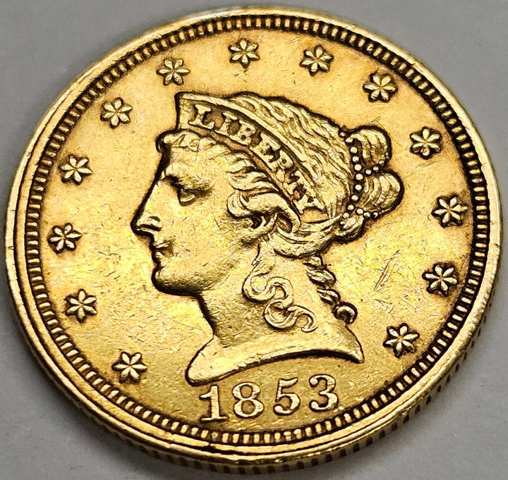 1853 $2.50 Liberty Gold . . . . Choice About Uncirculated