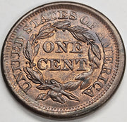 1857 Small Date Braided Hair Large Cent . . . . Gem BU Red/Brown
