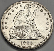 1860-O Seated Liberty Dollar . . . . Choice Brilliant Uncirculated