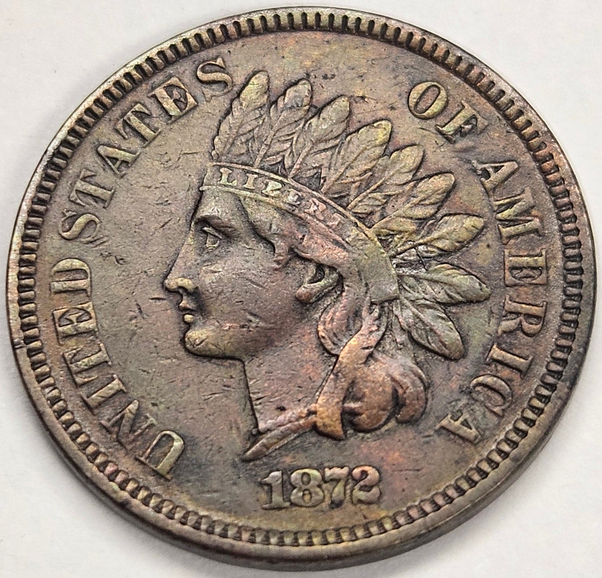 1872 Indian Cent . . . . Extremely Fine