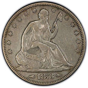 1873 Liberty Seated Half Dollar w/ Arrows (XF)