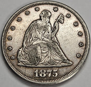 1875-CC Twenty Cent Piece . . . . Extremely Fine