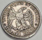 1875-CC Twenty Cent Piece . . . . Extremely Fine