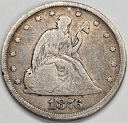 1876 Twenty Cent Piece . . . . Fine