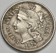 1879 Nickel Three Cent Piece . . . . Choice Brilliant Uncirculated