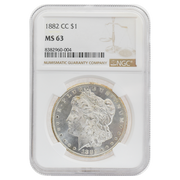 1882-CC Morgan Dollar MS63 NGC