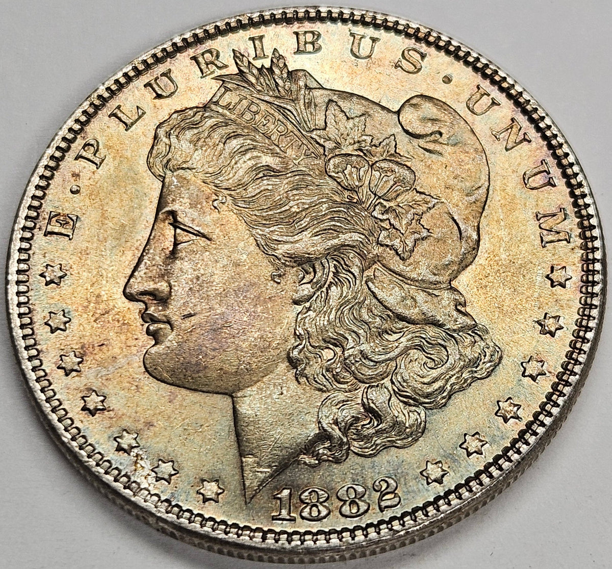1882 Morgan Dollar . . . . Gem BU Toned