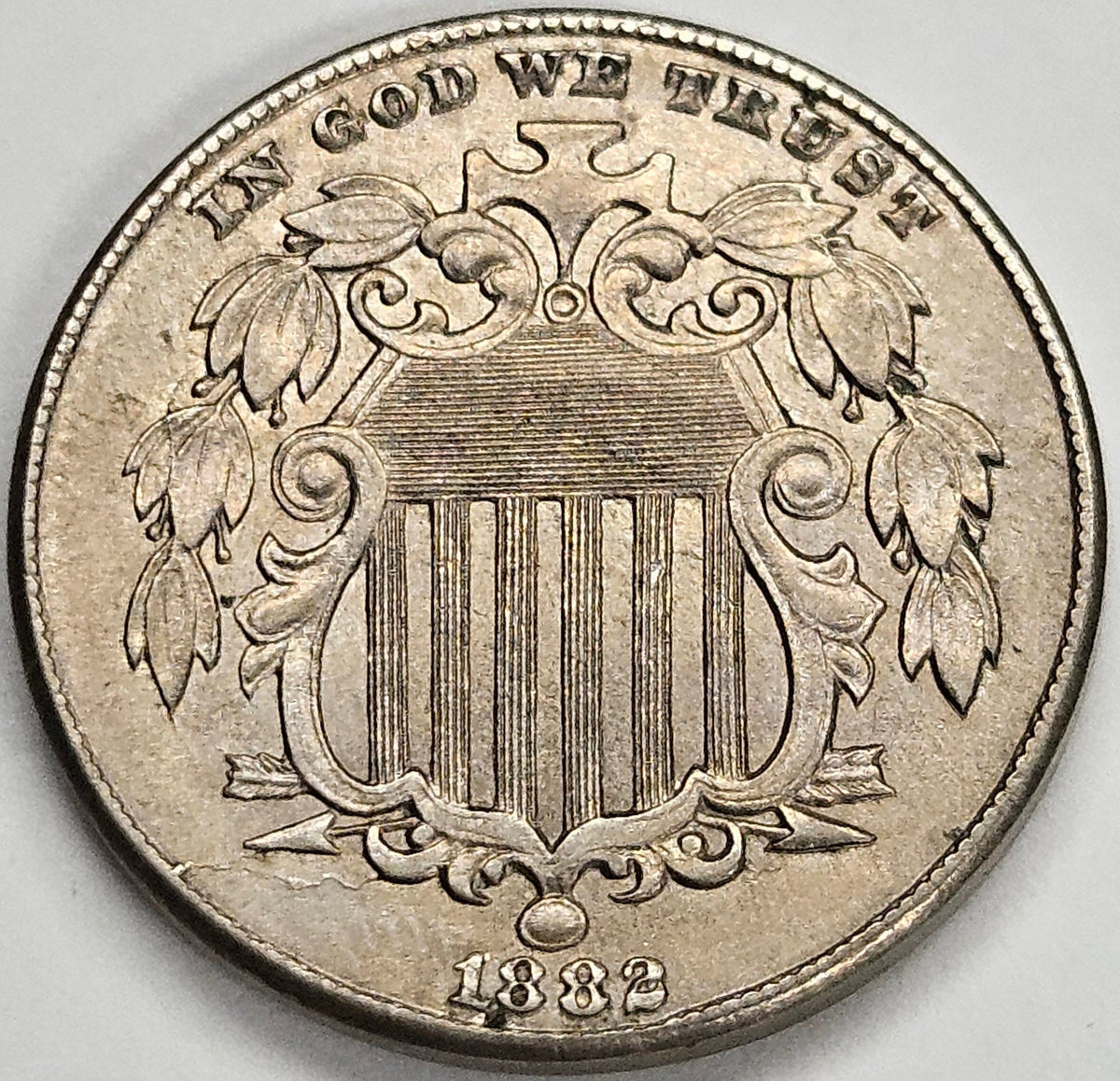 1882 Shield Nickel . . . . Choice Brilliant Uncirculated