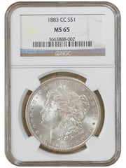 1883-CC Morgan MS 65 NGC