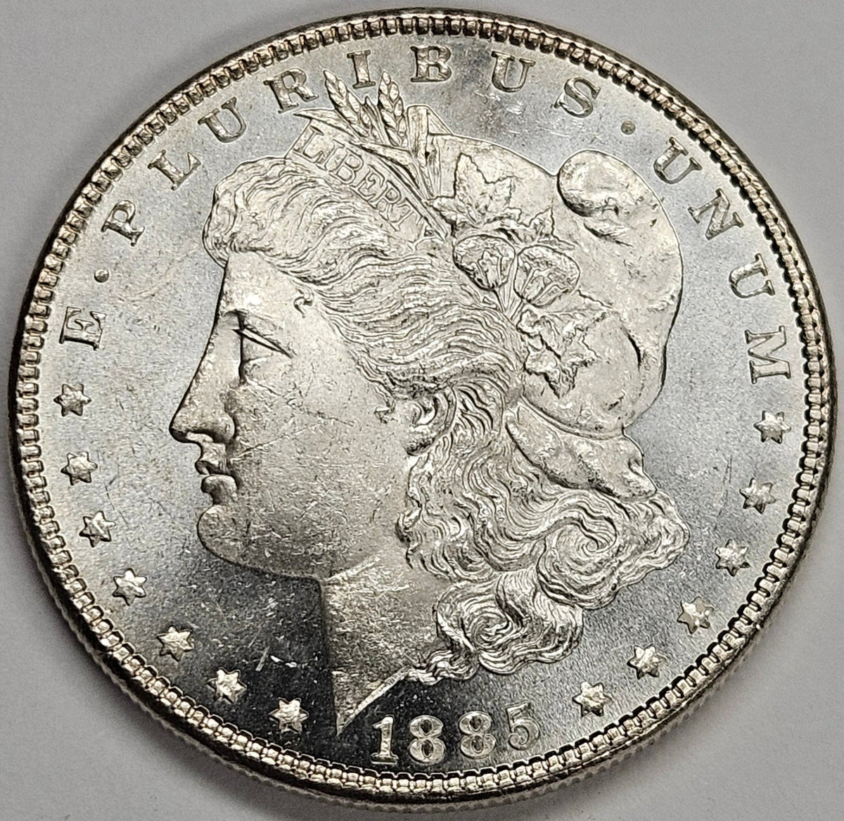 1885 Morgan Dollar . . . . Choice BU+ Prooflike