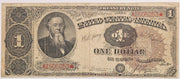 1890 $1.00 Treasury Note R Fr. 347 . . . . Fine/VF