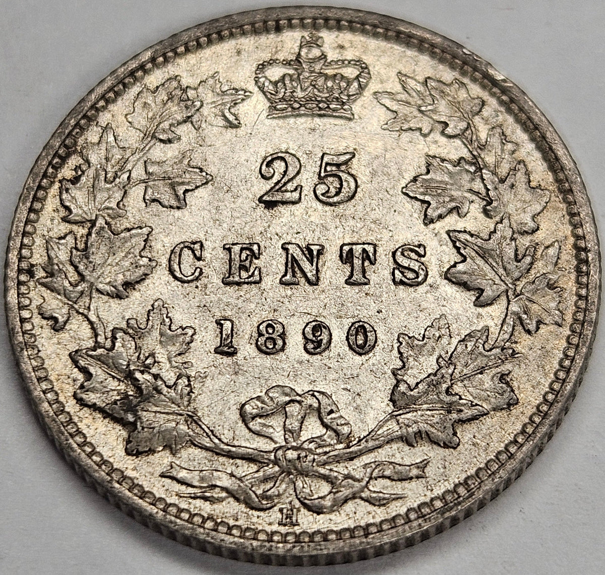1890-H Canadian Quarter . . . . XF/AU