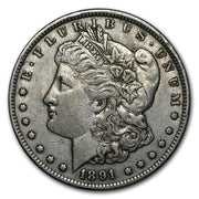 1891-CC Morgan Silver Dollar - XF
