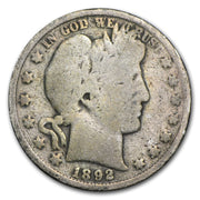 1892-S Barber Half Dollar (AG/G)