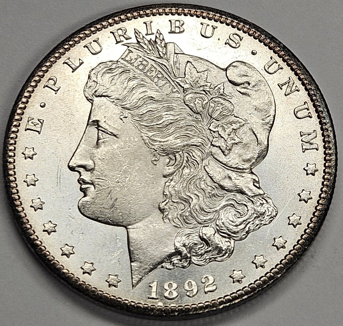 1892-CC Morgan Dollar . . . . Choice BU+