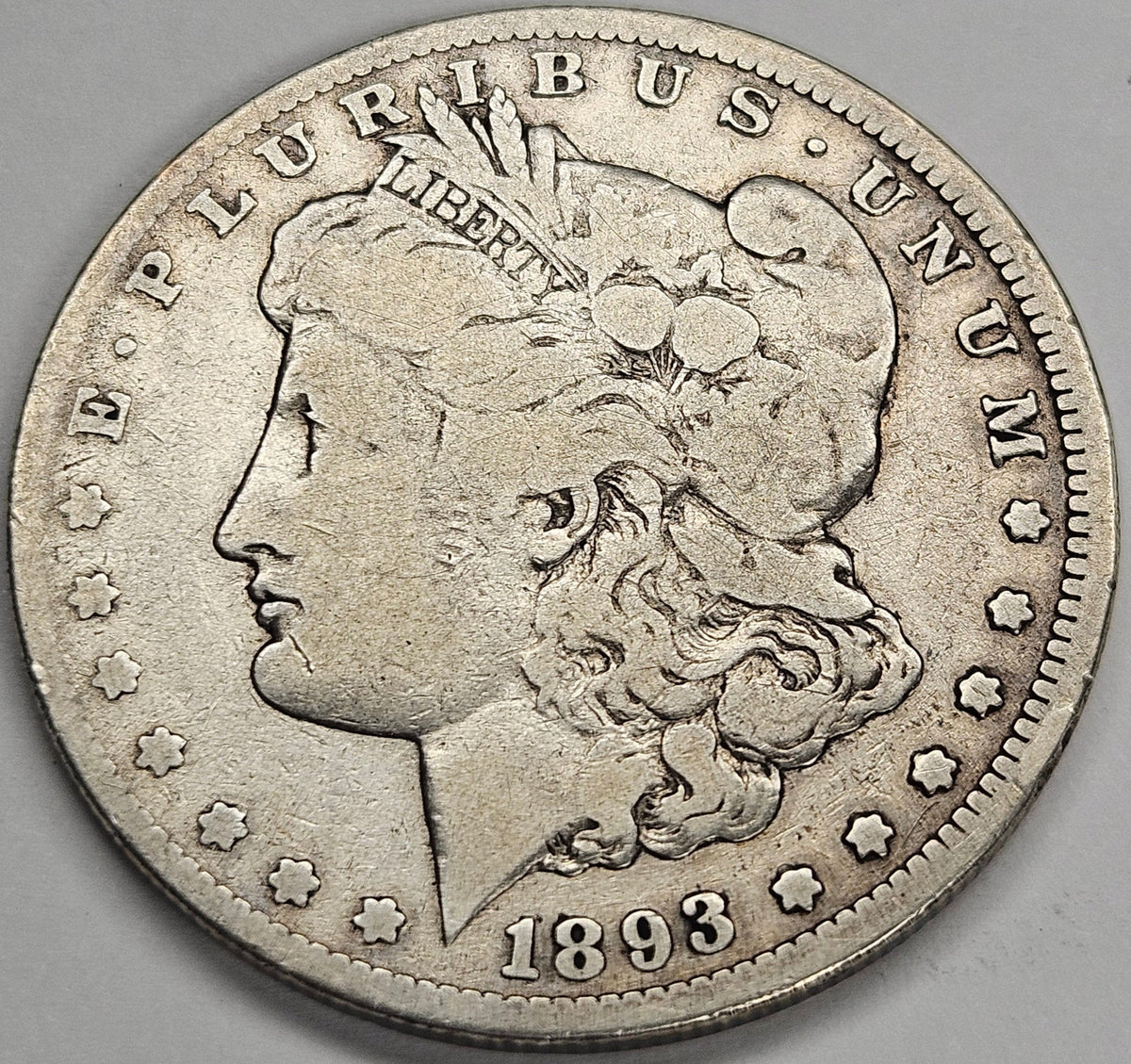 1893-CC Morgan Dollar . . . . Fine