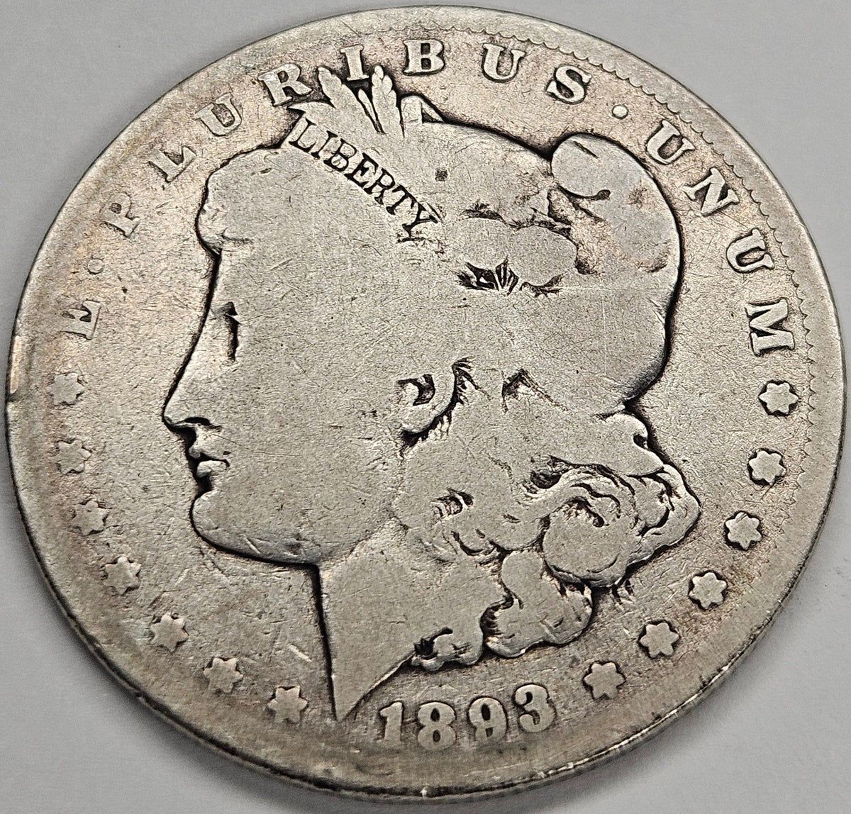 1893-CC Morgan Dollar . . . . Good