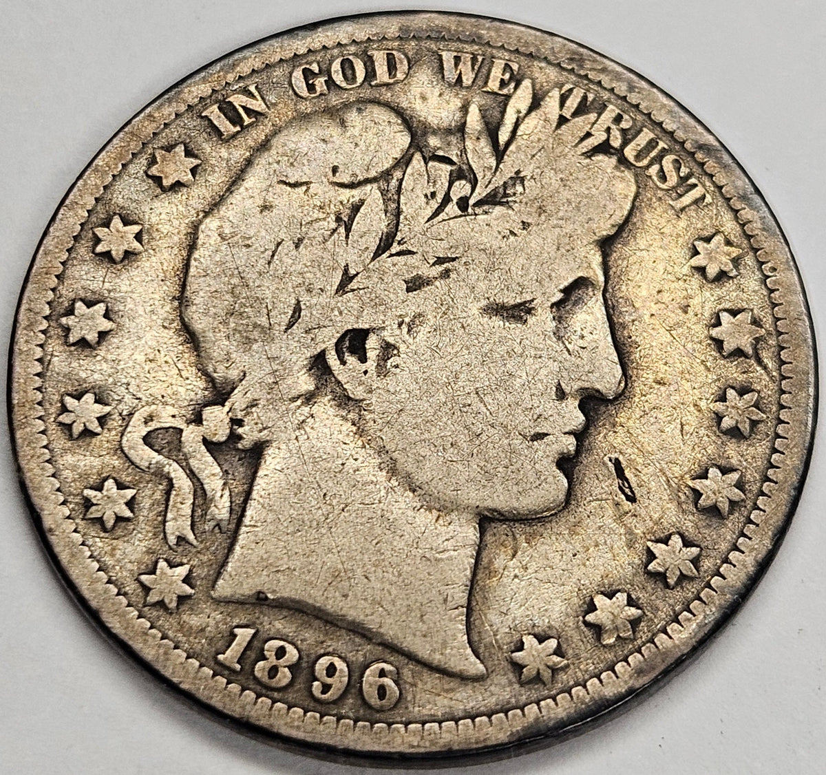 1896-S Barber Half . . . . Very Good