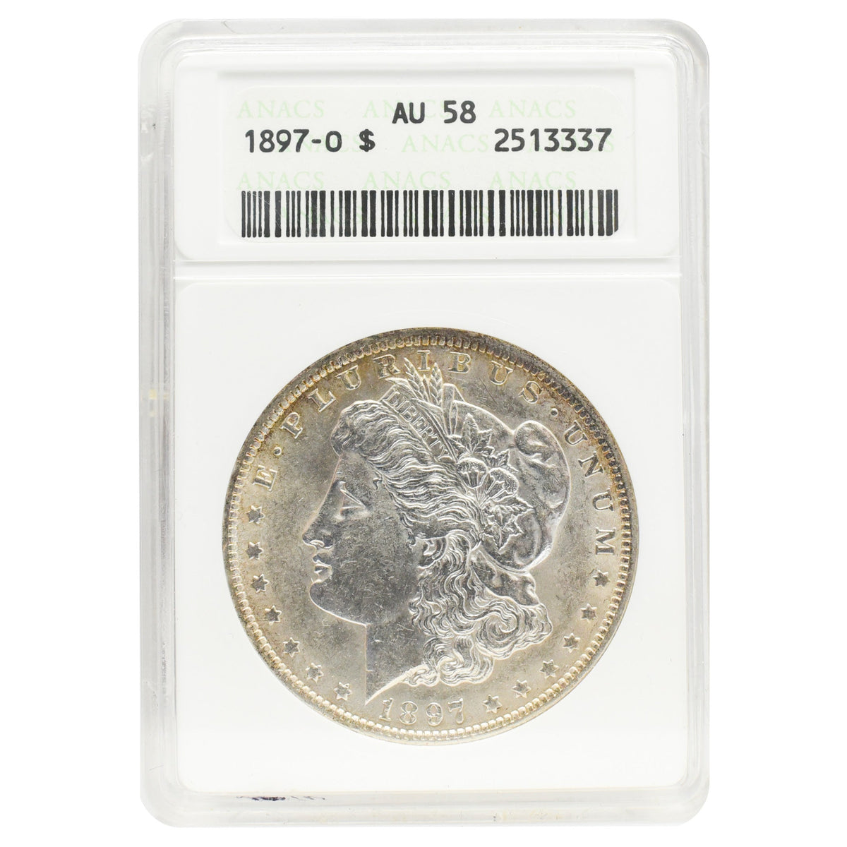 1897-O Morgan Dollar AU58 Anacs