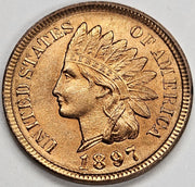 1897 Indian Cent . . . . Gem BU Red