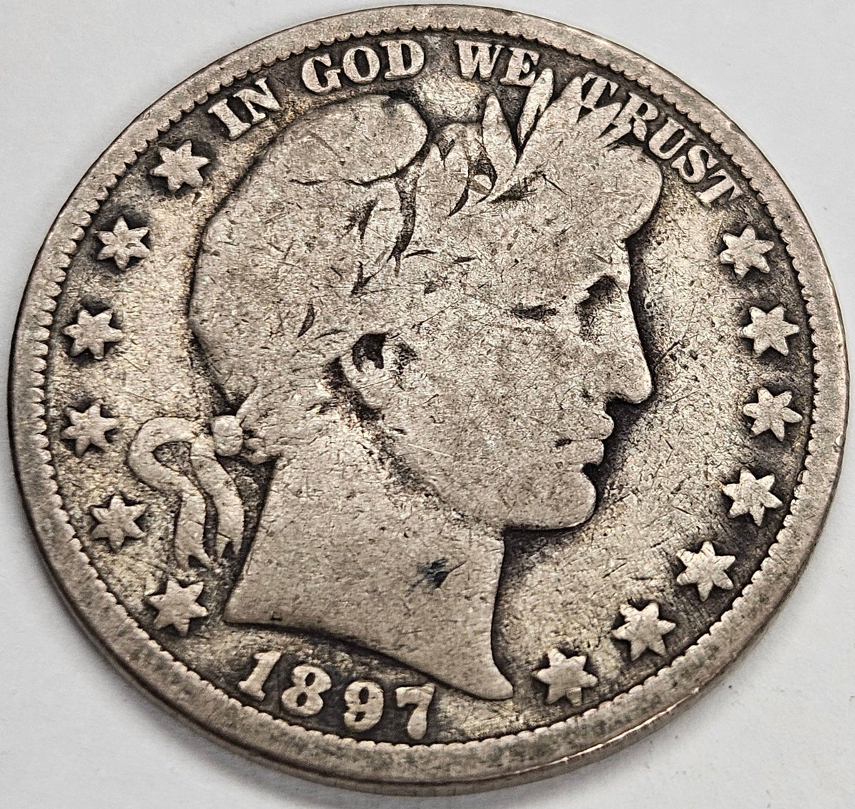 1897-O Barber Half . . . . Very Good