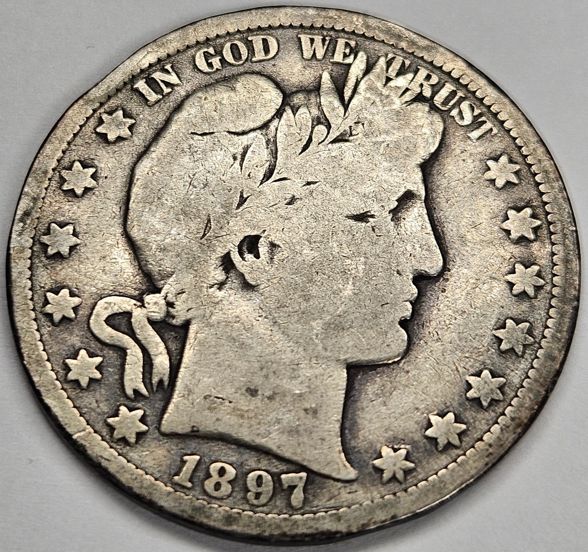 1897-S Barber Half . . . . Very Good