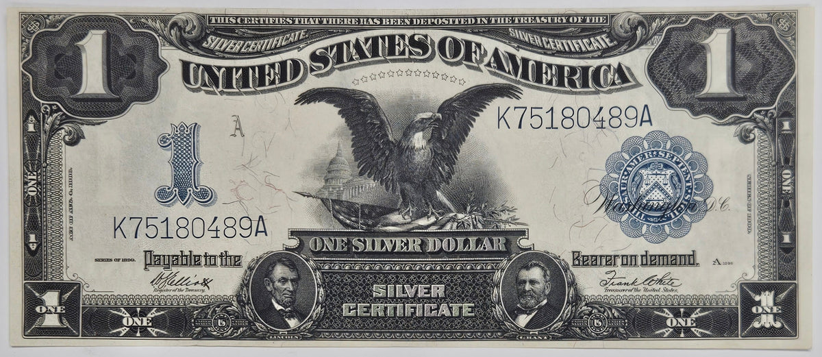 1899 $1.00 -Black Eagle- Silver Certificate Date Right Fr. 235 . . . . Choice About Uncirculated