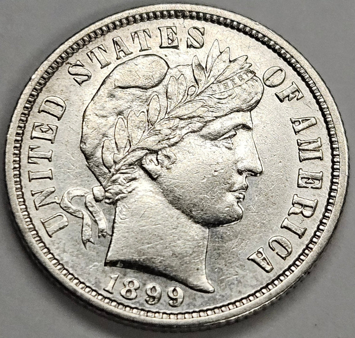1899-S Barber Dime . . . . Choice About Uncirculated