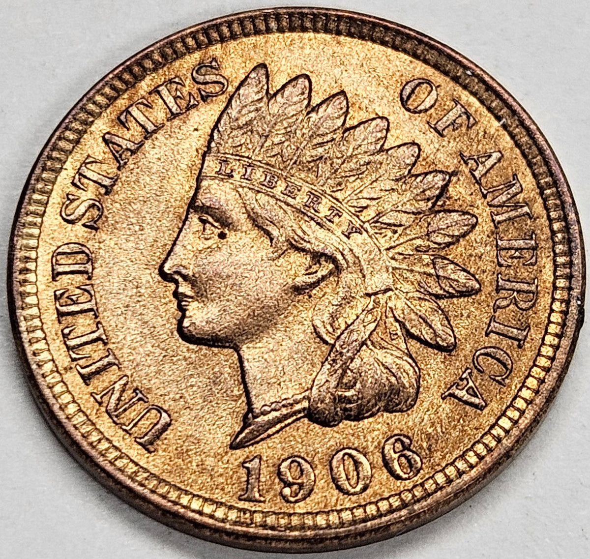 1906 Indian Cent . . . . Choice BU Red