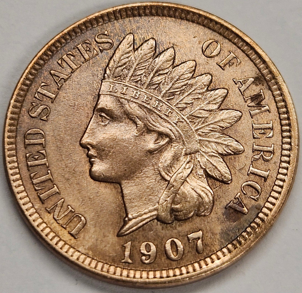 1907 Indian Cent . . . . Choice BU Red