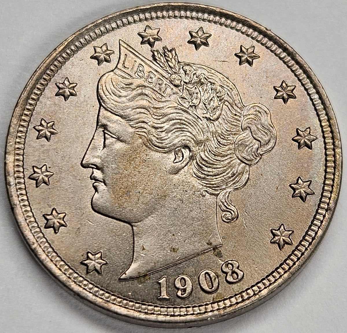 1908 Liberty Nickel . . . . Gem Brilliant Uncirculated