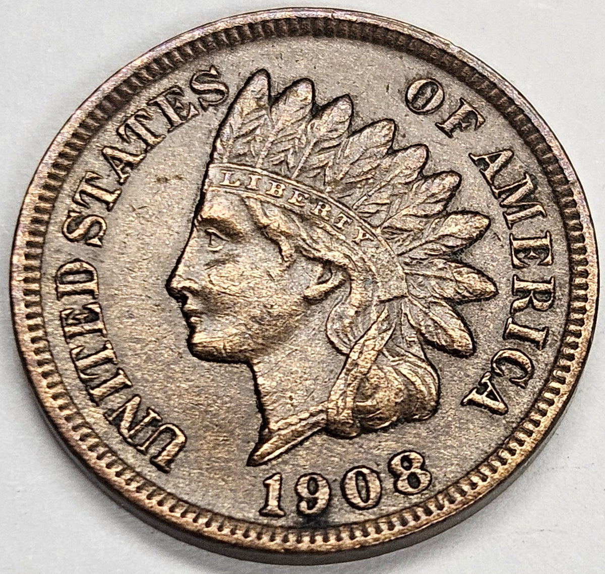 1908-S Indian Cent . . . . Choice AU+
