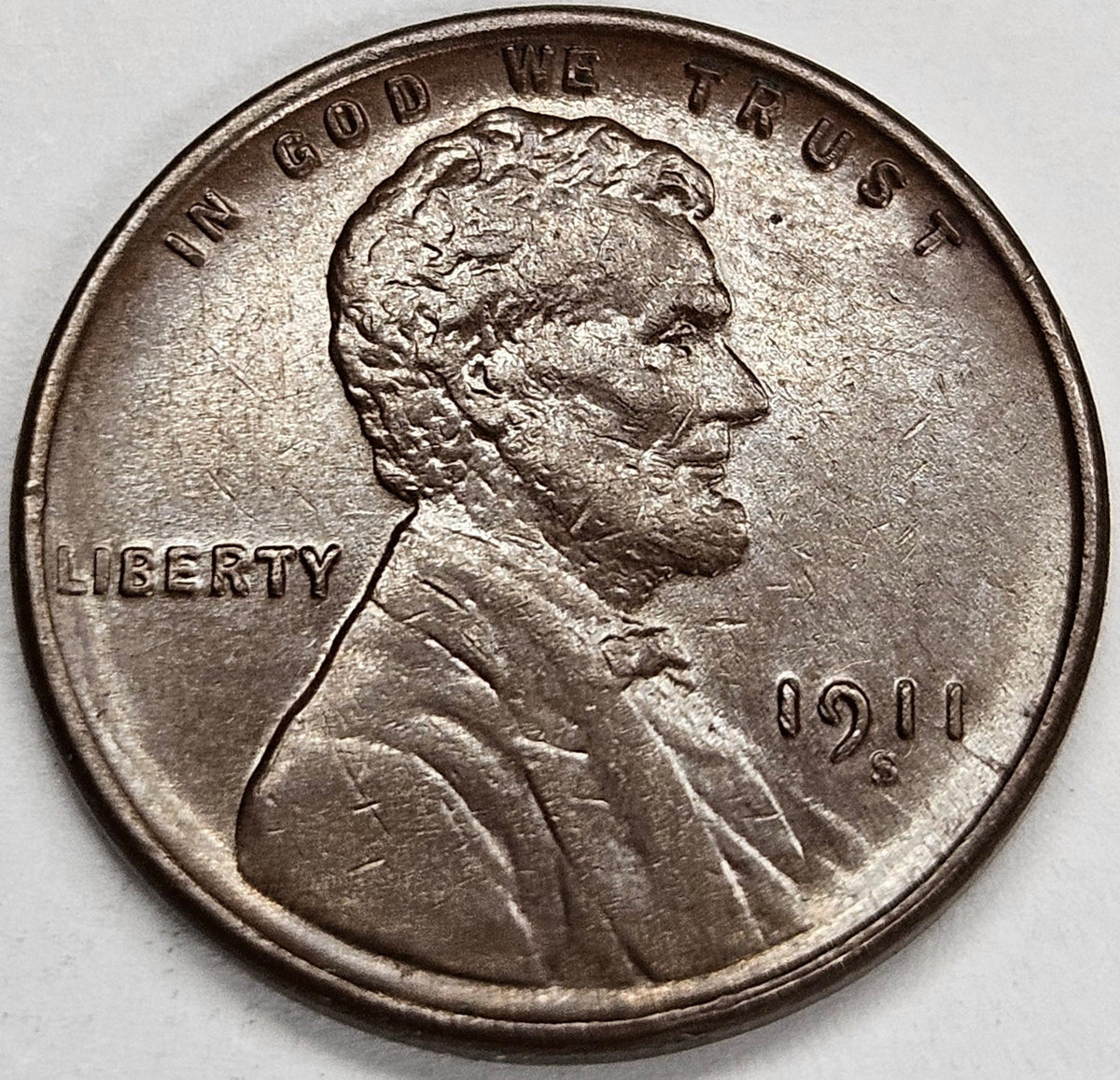 1911-S Lincoln Cent . . . . Choice Uncirculated Brown
