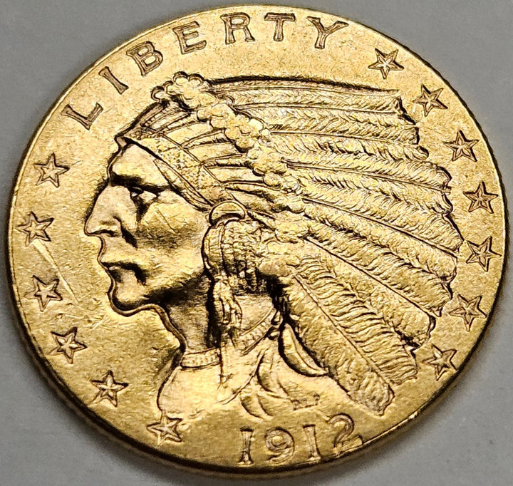 1912 $2.50 Indian Gold . . . . Select Brilliant Uncirculated