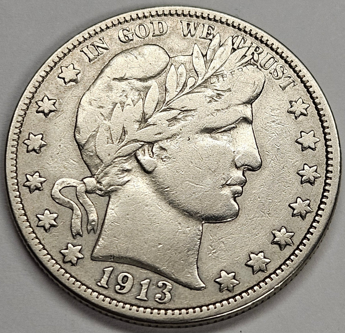 1913 Barber Half . . . . VF/XF
