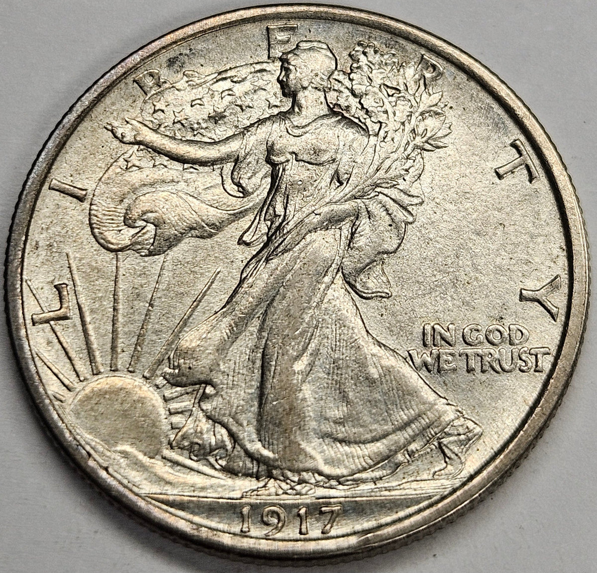 1917 Walking Liberty Half . . . . Choice Brilliant Uncirculated